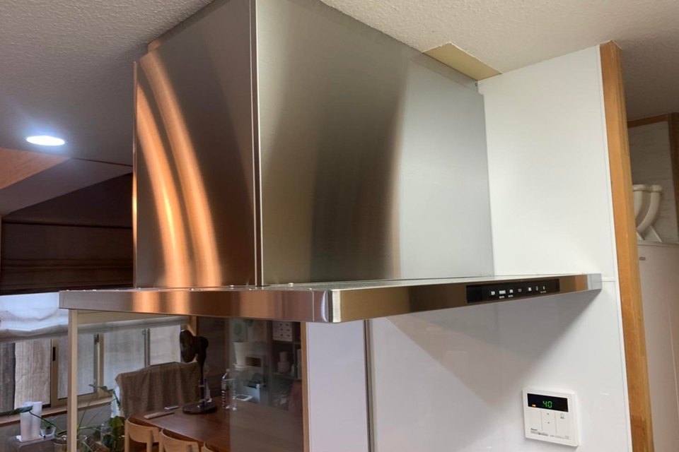 レンジフードの取替の画像